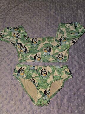 Bluey Two-Piece Swimsuit – Girls Size 5T